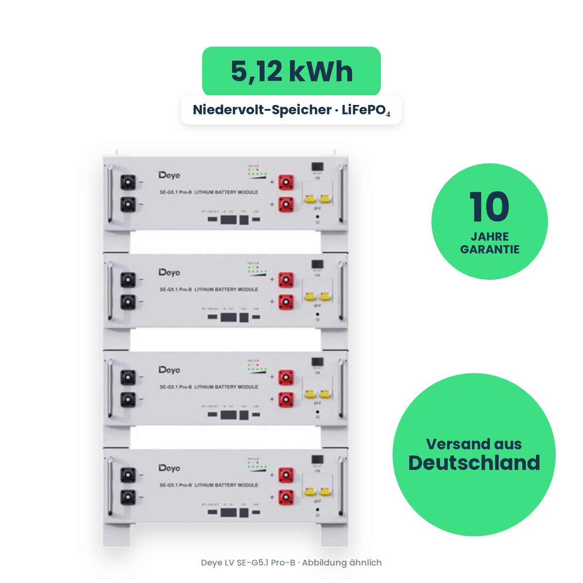 Deye LV SE-G5.1 Pro-B – Niedervolt-Speicher, freigestellt