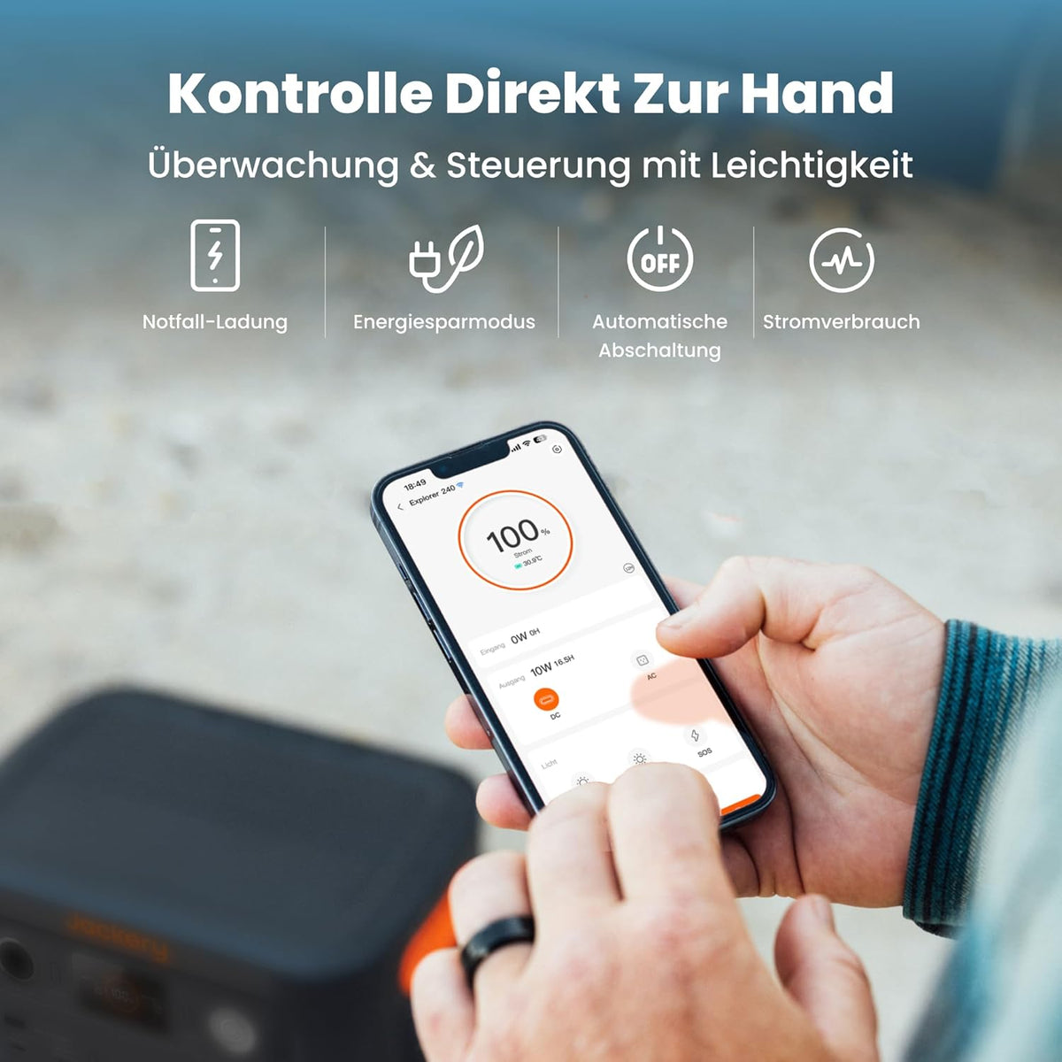Jackery Explorer 240 v2 draagbare powerstation | 256 Wh LiFePO4, 300 W