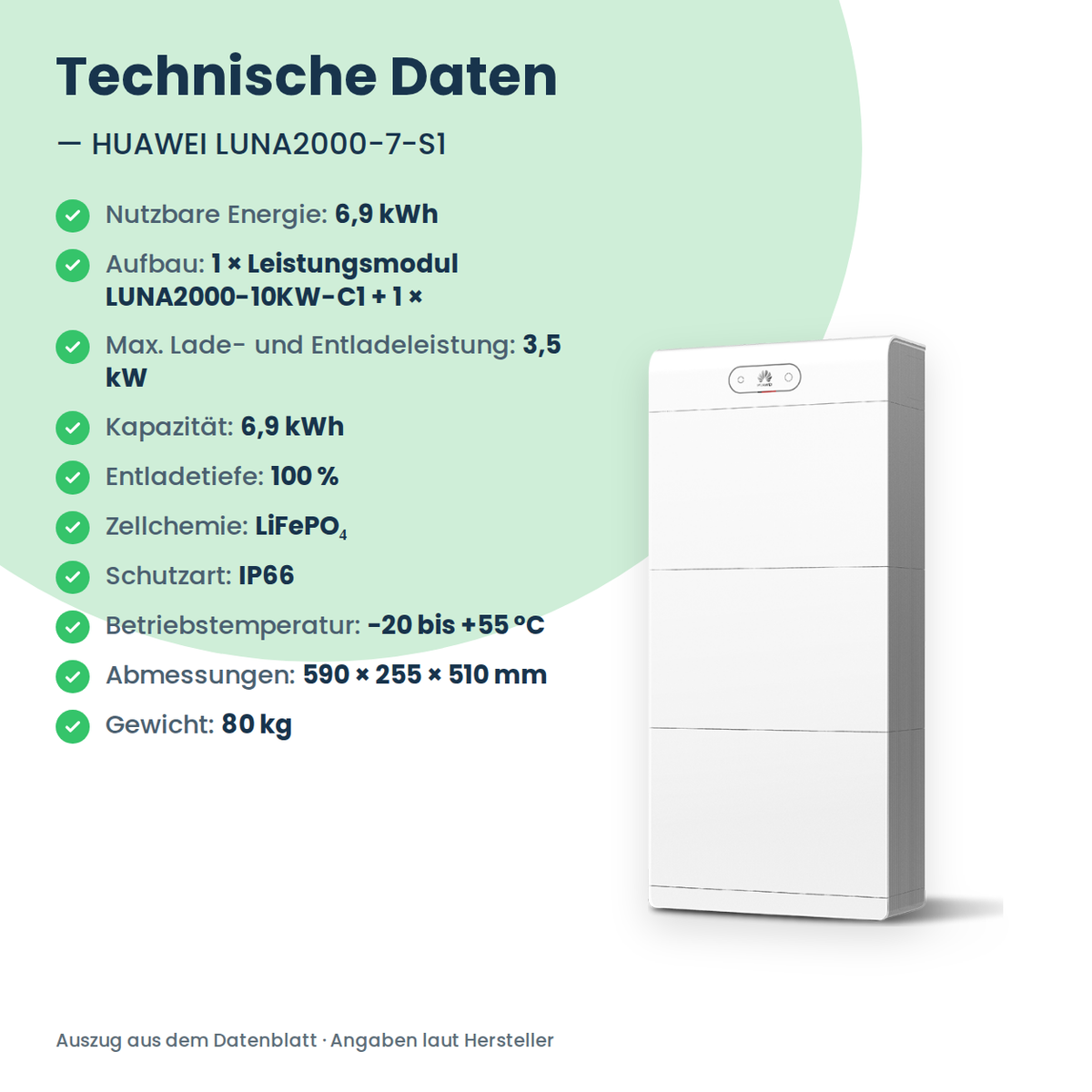 HUAWEI LUNA2000-7-S1 batterijopslag 7 kWh