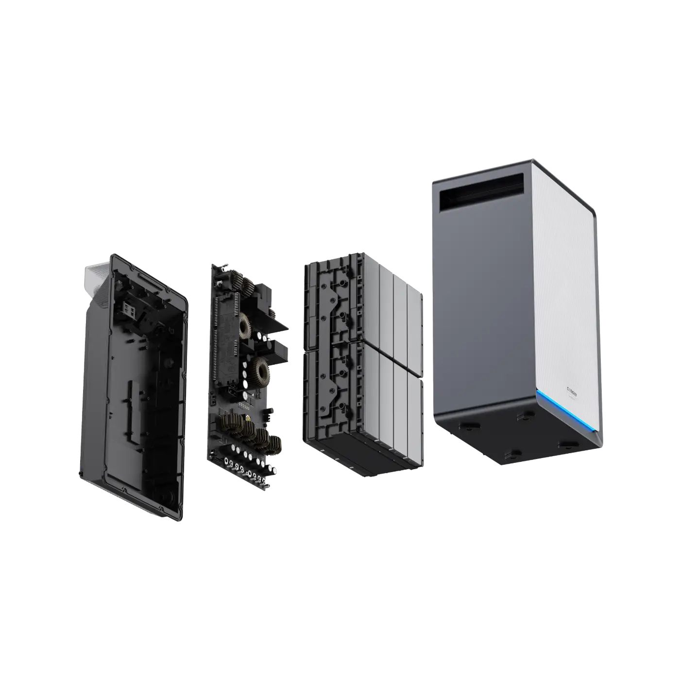 Conow Lyra 2500 Pro – Draufsicht mit LED-Statusleiste