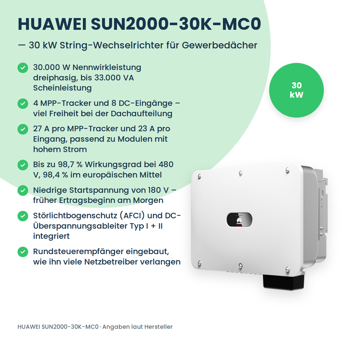 HUAWEI SUN2000-30K-MC0 stringomvormer 30 kW