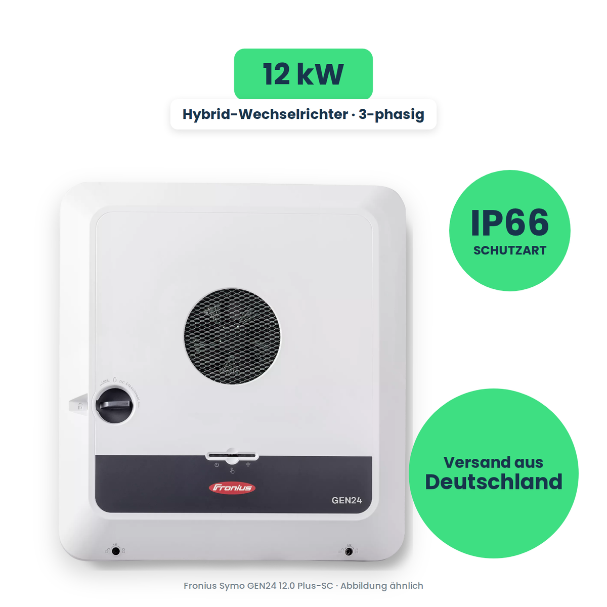 Fronius Symo GEN24 12.0 Plus-SC – Hybrid-Wechselrichter, freigestellt