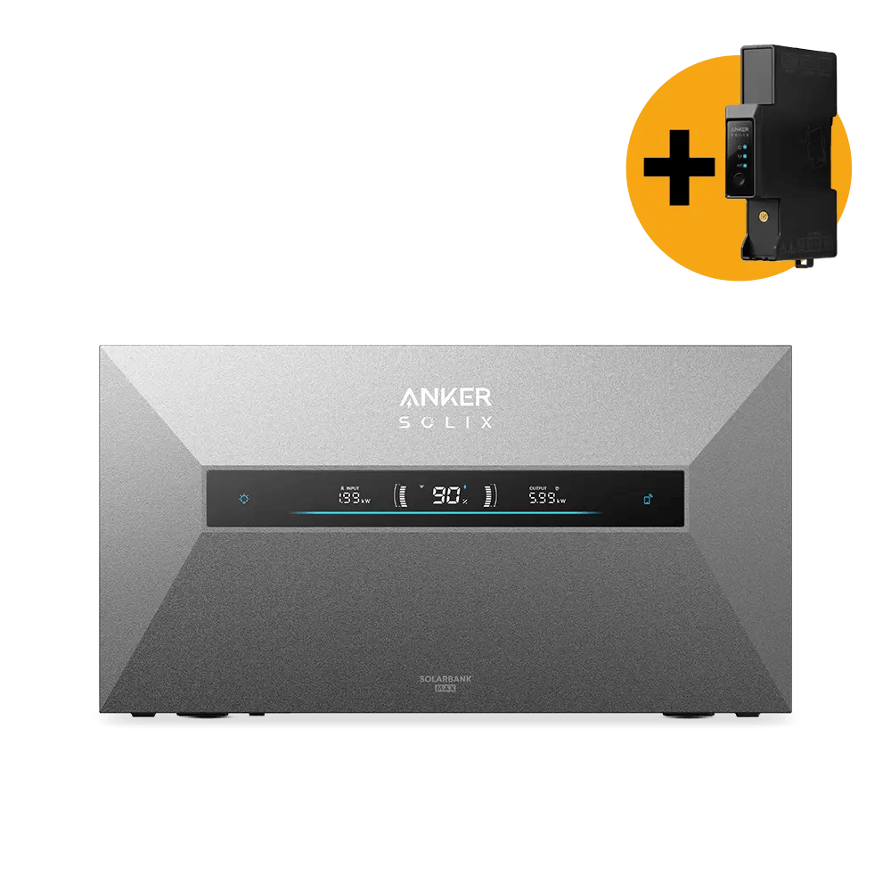 Anker SOLIX Solarbank Max AC – 7-kWh-Heimspeicher zum Nachrüsten, freistehend mit Smart Meter