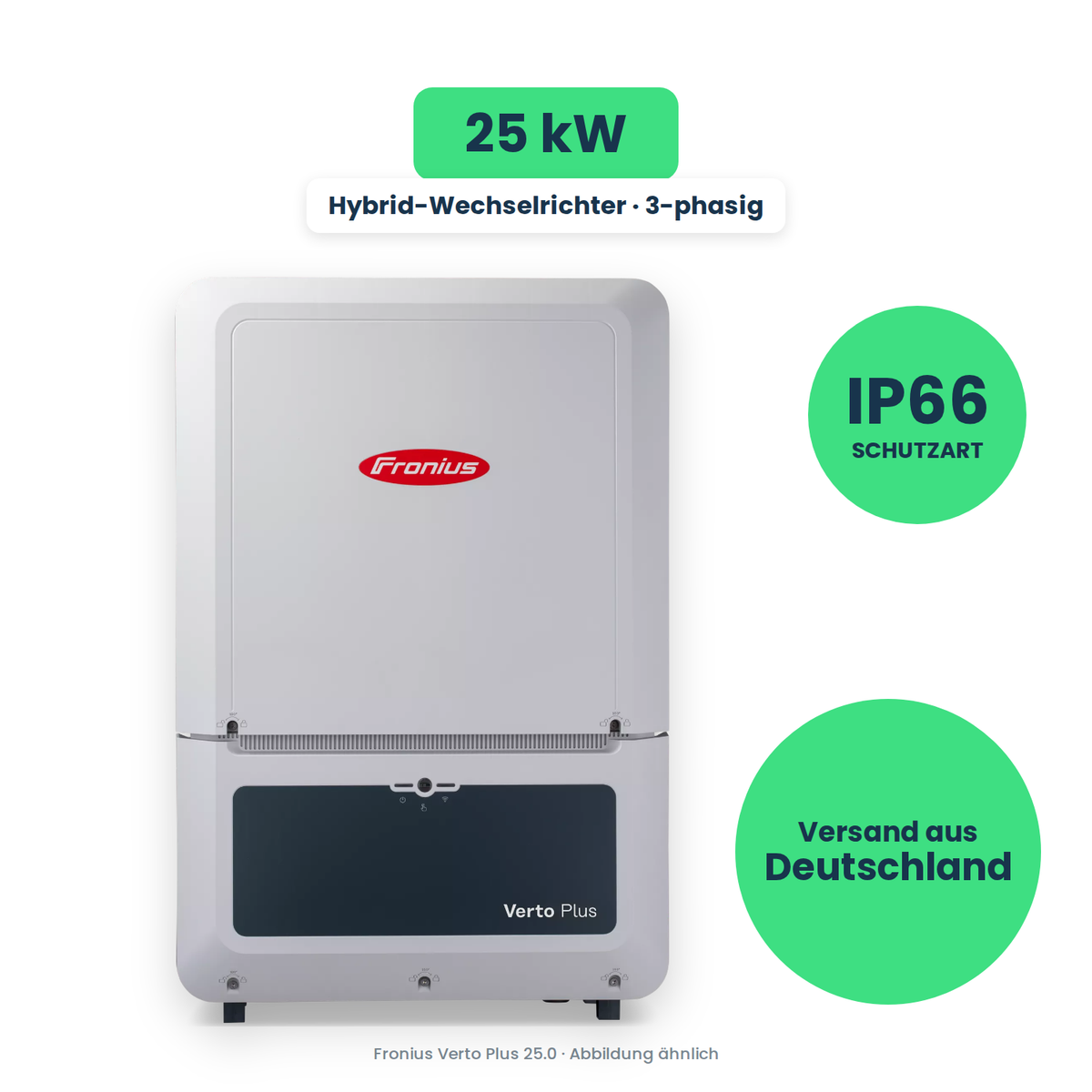 Fronius Verto Plus 25.0 – Hybrid-Wechselrichter, freigestellt
