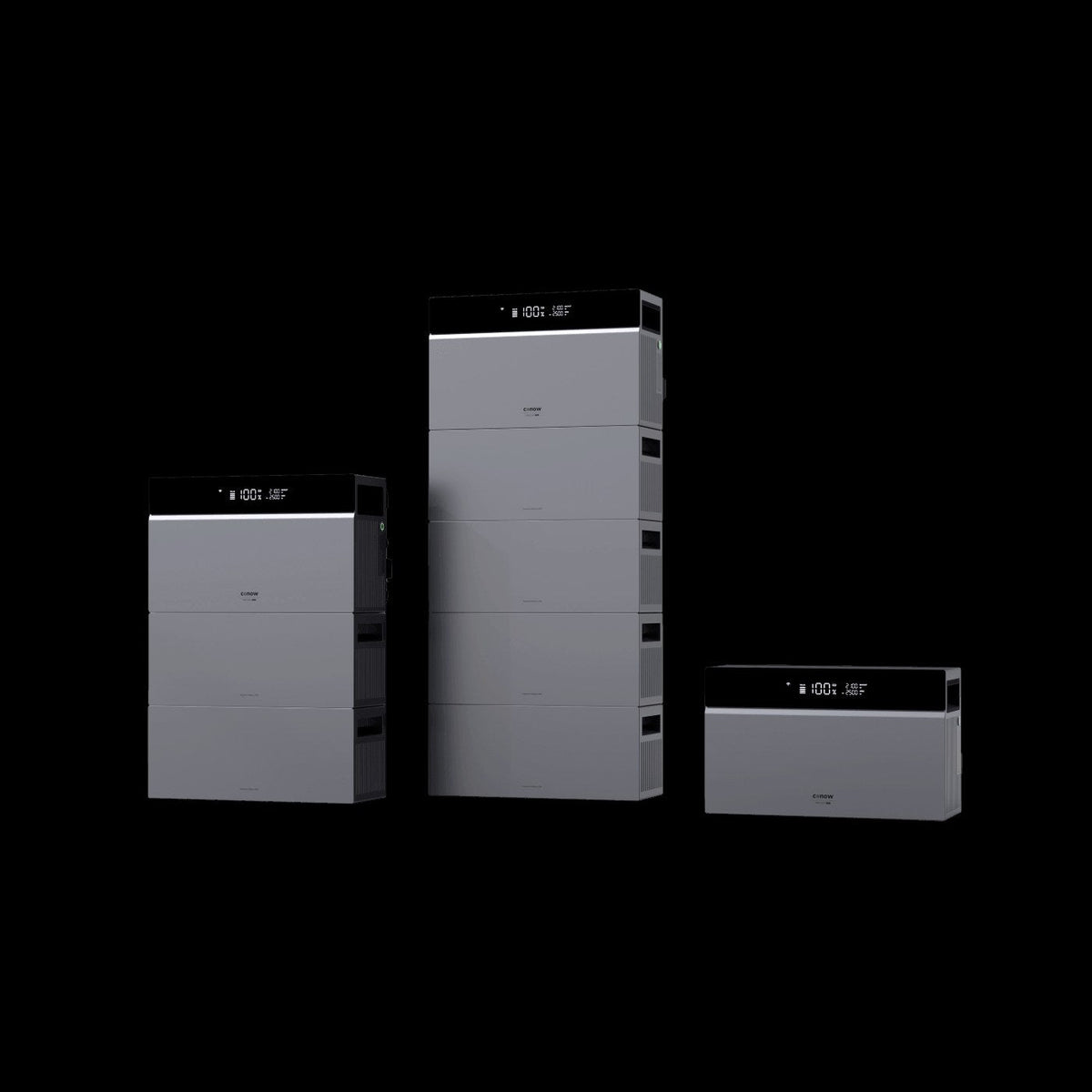 Conow CBE2000 Pro Ausbaustufen mit 2-kWh-Erweiterungsbatterien