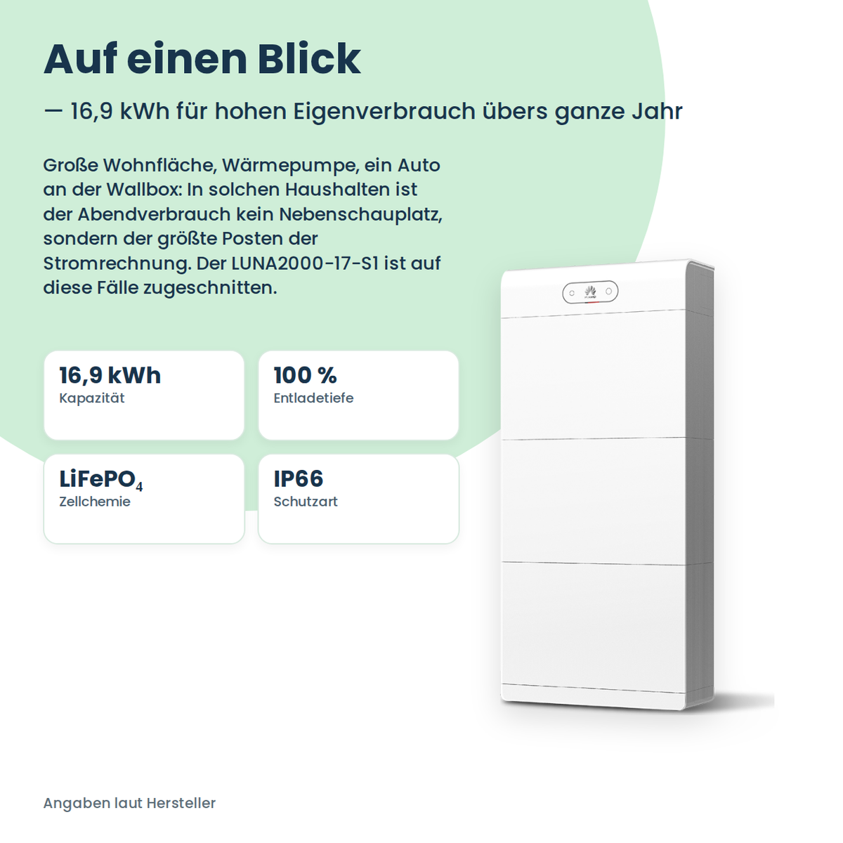 HUAWEI LUNA2000-17-S1 batterijopslag 17 kWh