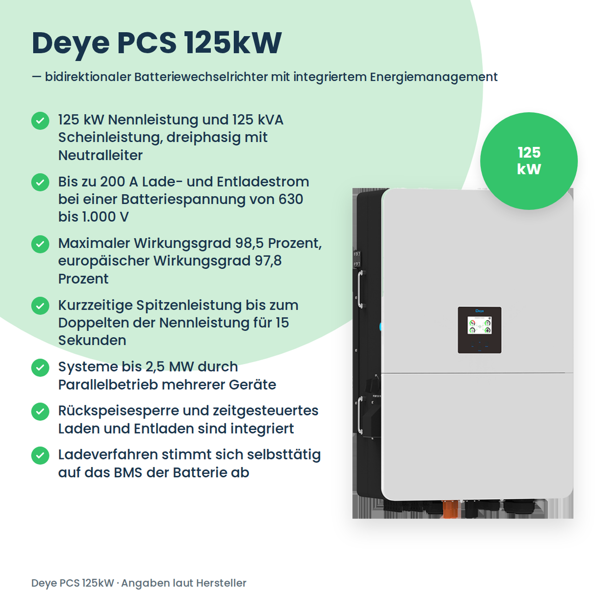 Deye PCS 125kW