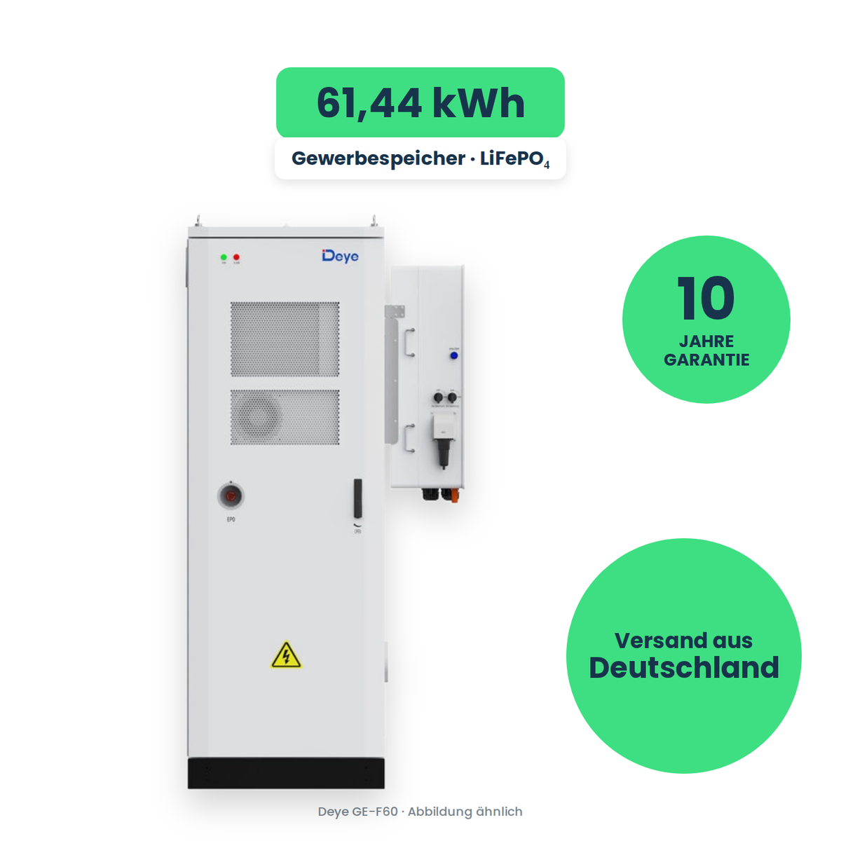 Deye GE-F60 – Gewerbespeicher, freigestellt