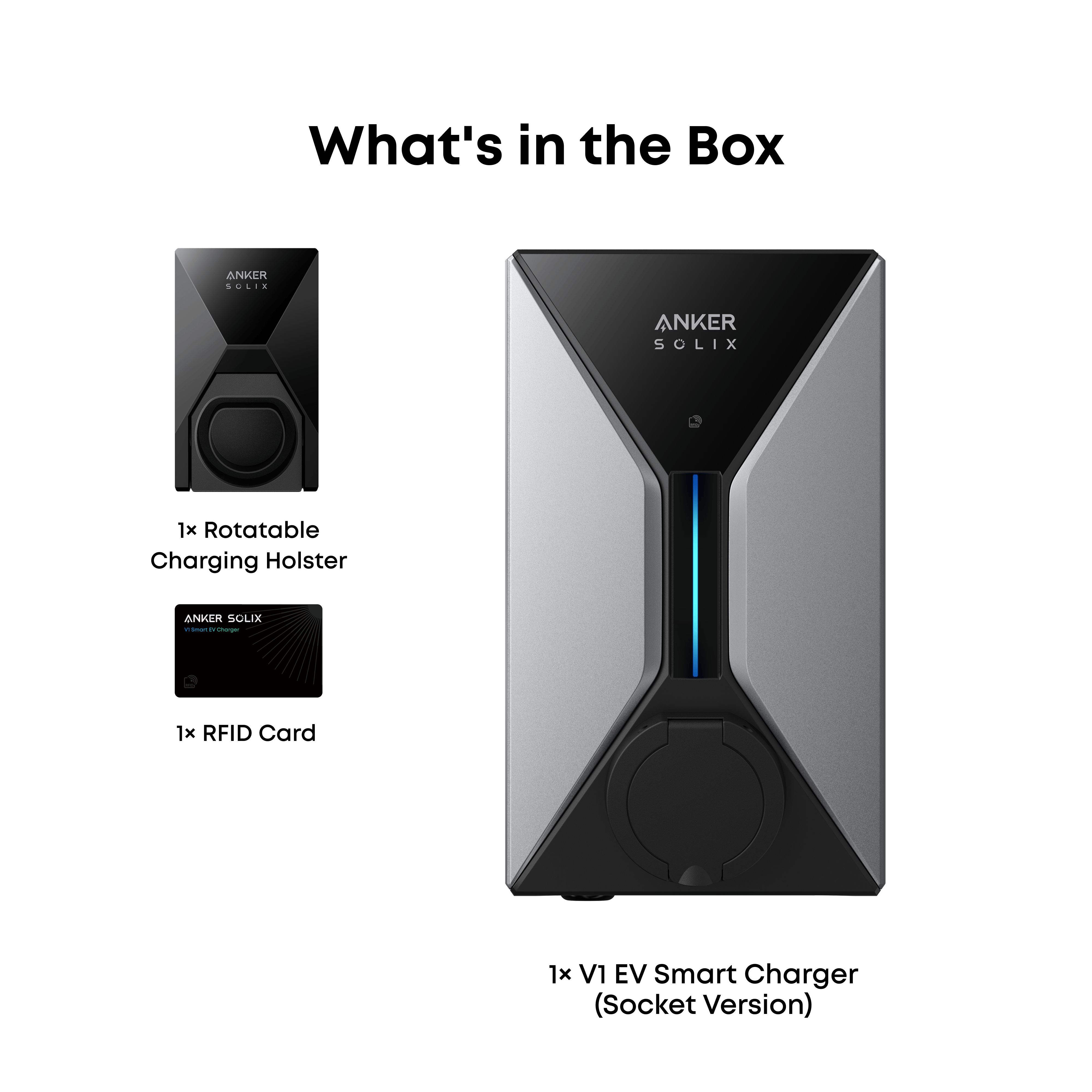 Anker SOLIX V1 SOCKET Wallbox EV inteligente 7,4 kW app