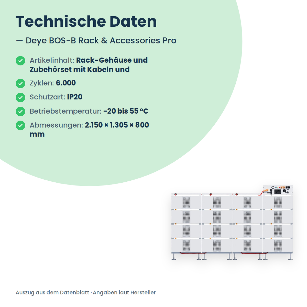 Deye BOS-B Rack & Accessories Pro