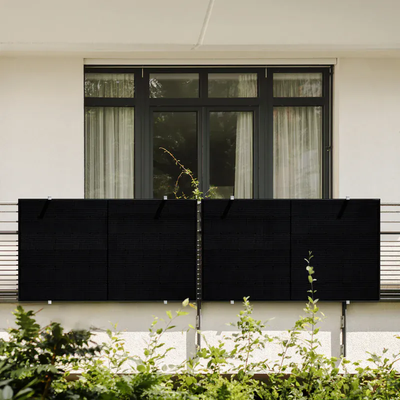 Balkonkraftwerk 1000W mit Speicher – 2× Jolywood 500W + Anker SOLIX Solarbank 4 Pro