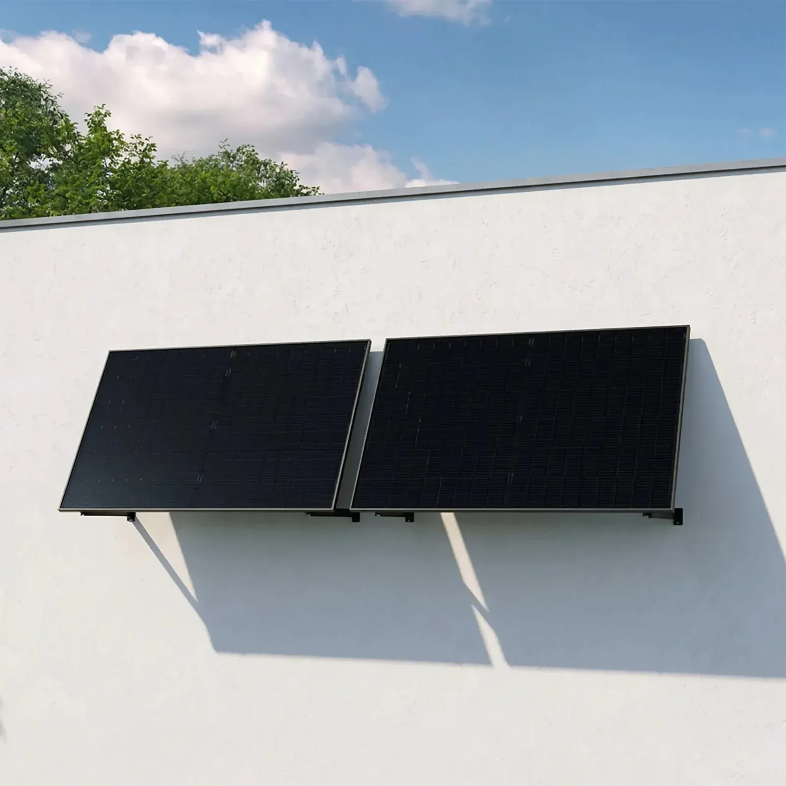 Balkonkraftwerk 1000W mit Speicher – 2× Jolywood 500W + Marstek Venus A
