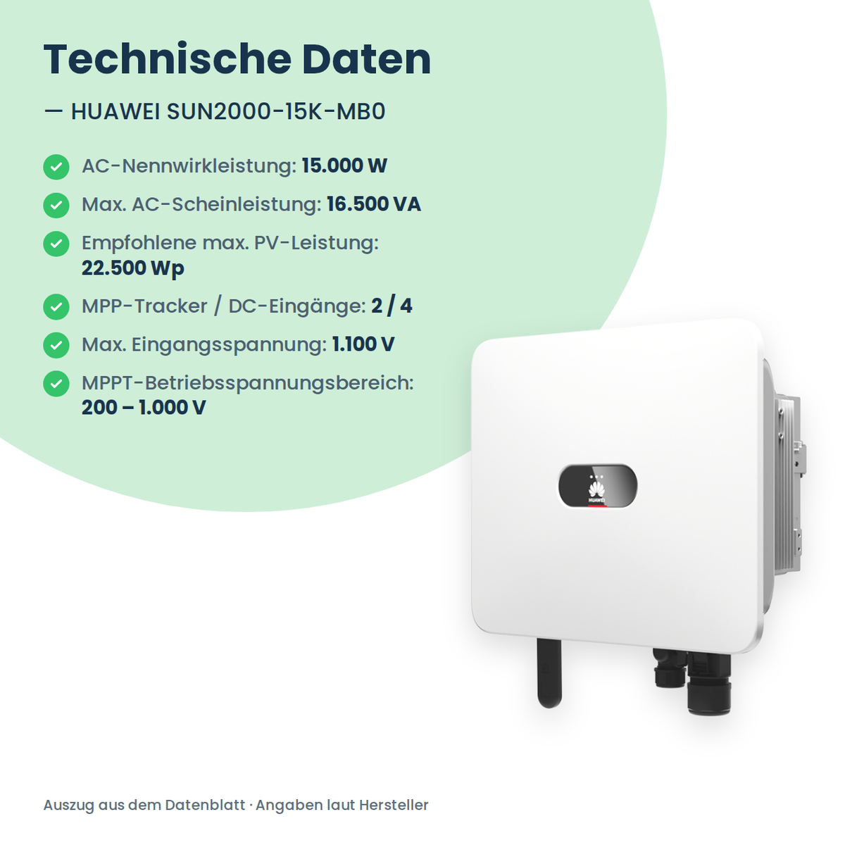 HUAWEI SUN2000-15K-MB0 hybride omvormer 15 kW