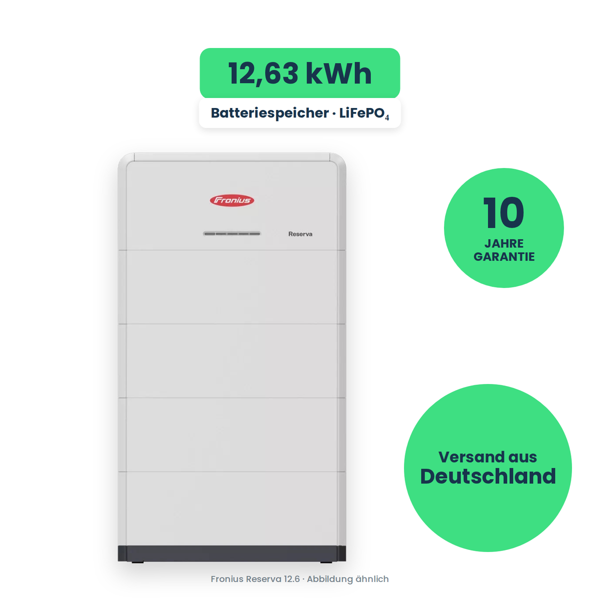 Fronius Reserva 12.6 – Batteriespeicher, freigestellt