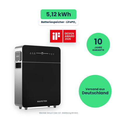 Marstek Venus E Gen 3.0 – AC-Speicher 5,12 kWh, freigestellt