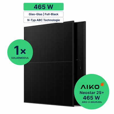 AIKO Neostar 2S+ 465 W Solarmodul Glas-Glas Full Black
