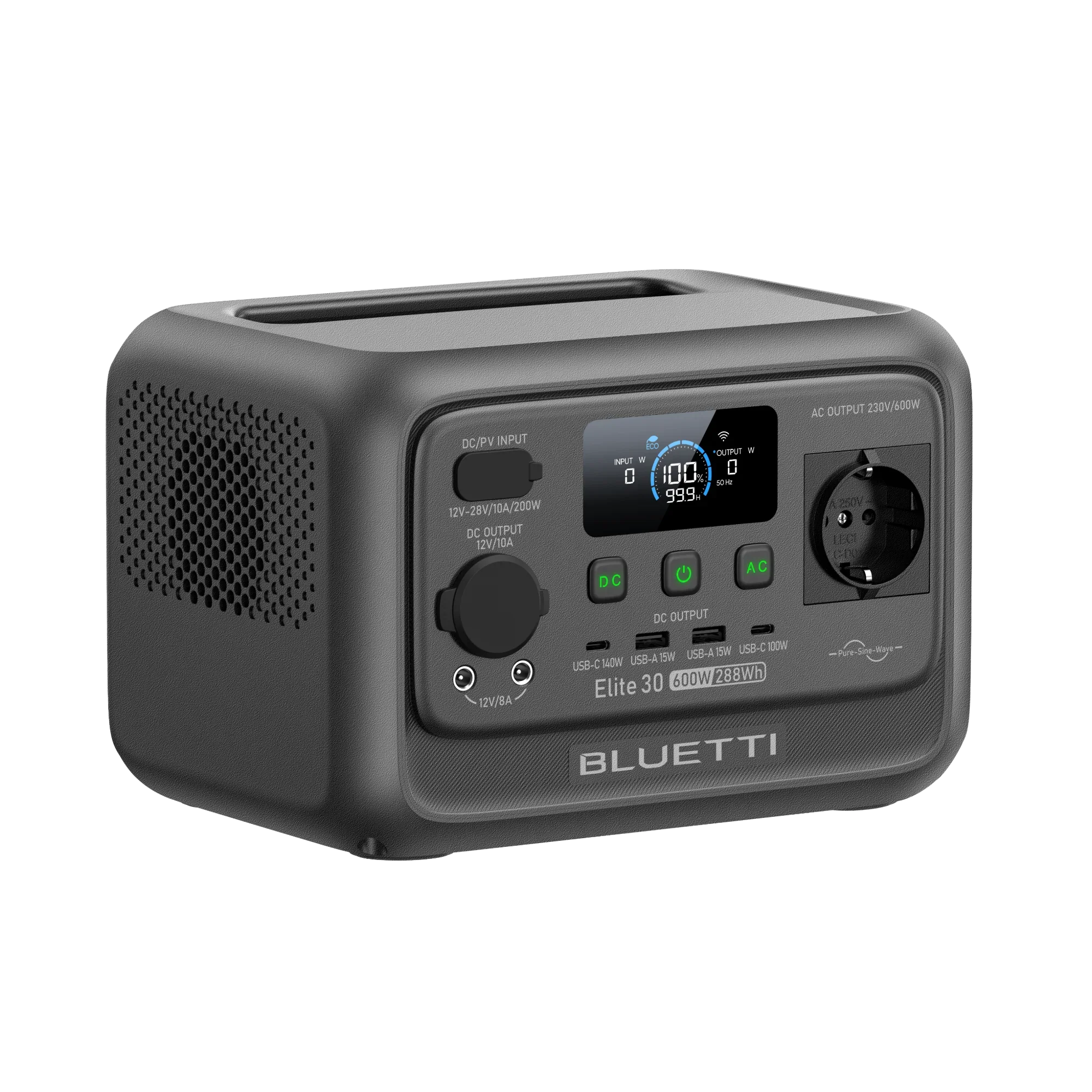 BLUETTI Elite 30 V2 Tragbare Powerstation | 600 W 288 Wh