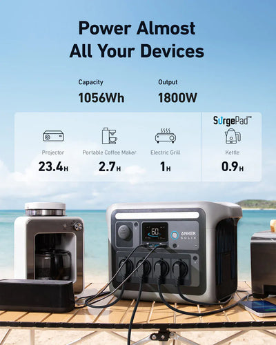 Anker SOLIX C1000 Generador Solar + Panel Solar de 200W