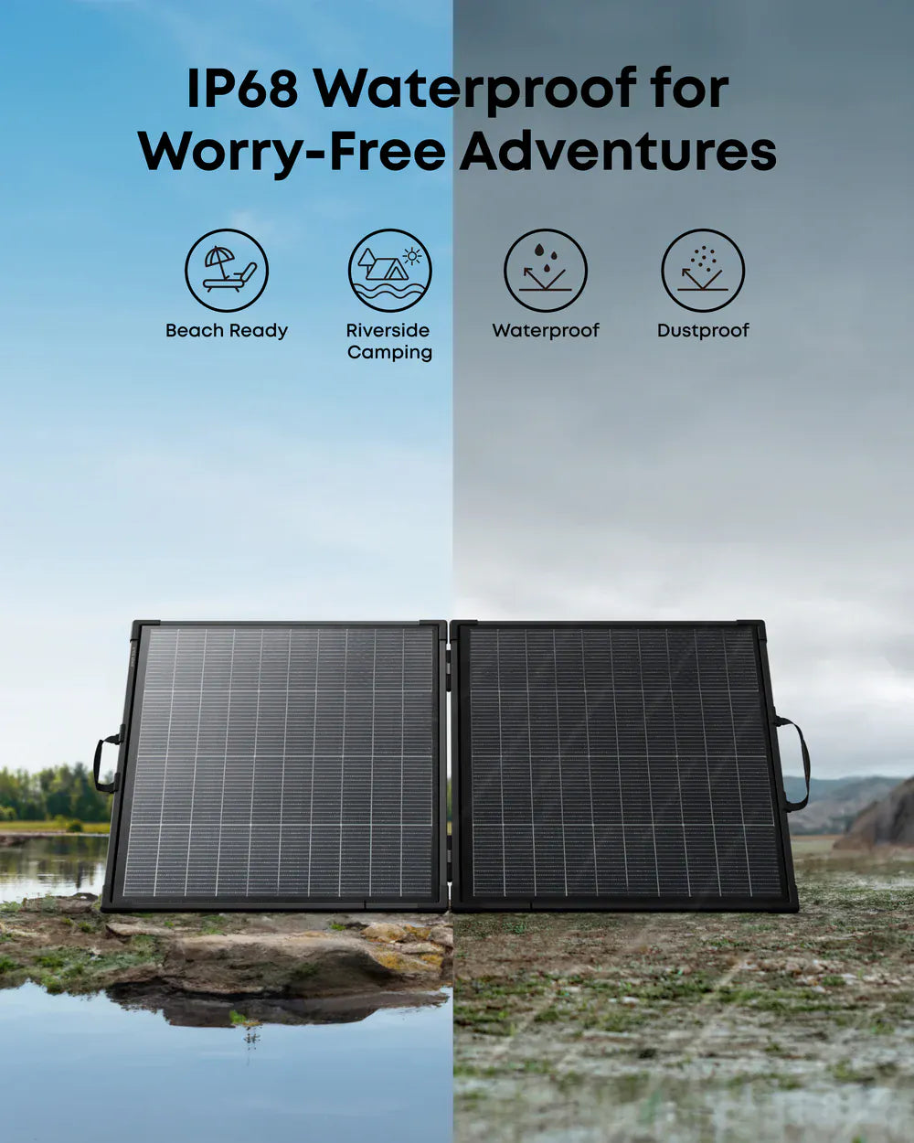 Anker SOLIX PS200 Panel Solar Portátil Bifacial