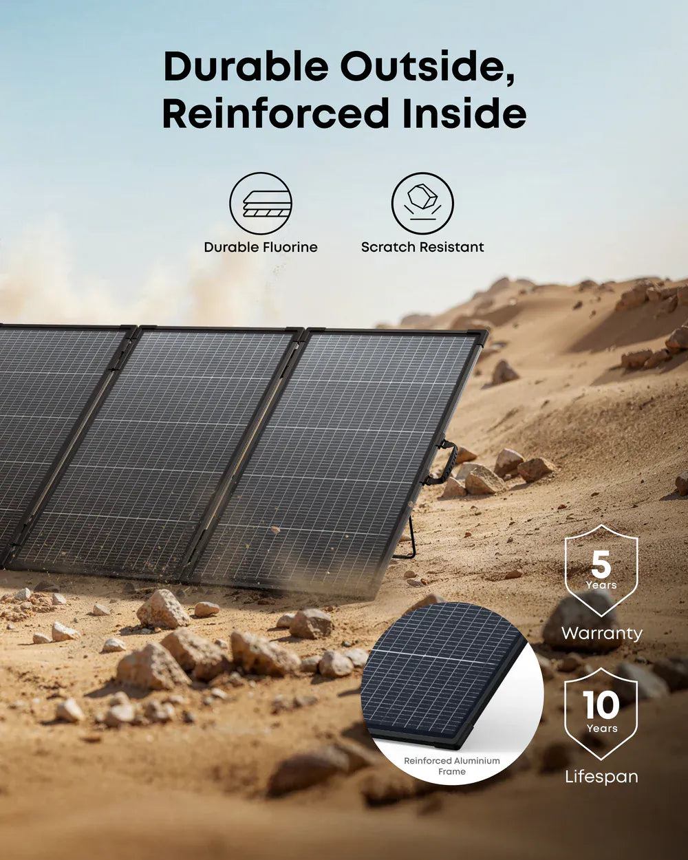 Anker SOLIX PS400 Panel Solar Portátil Bifacial