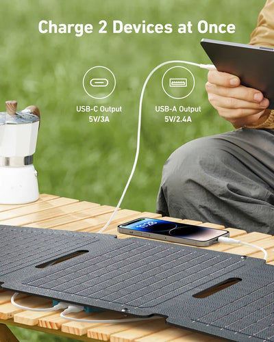 Panel Solar Portátil Anker SOLIX PS30 (30 W)