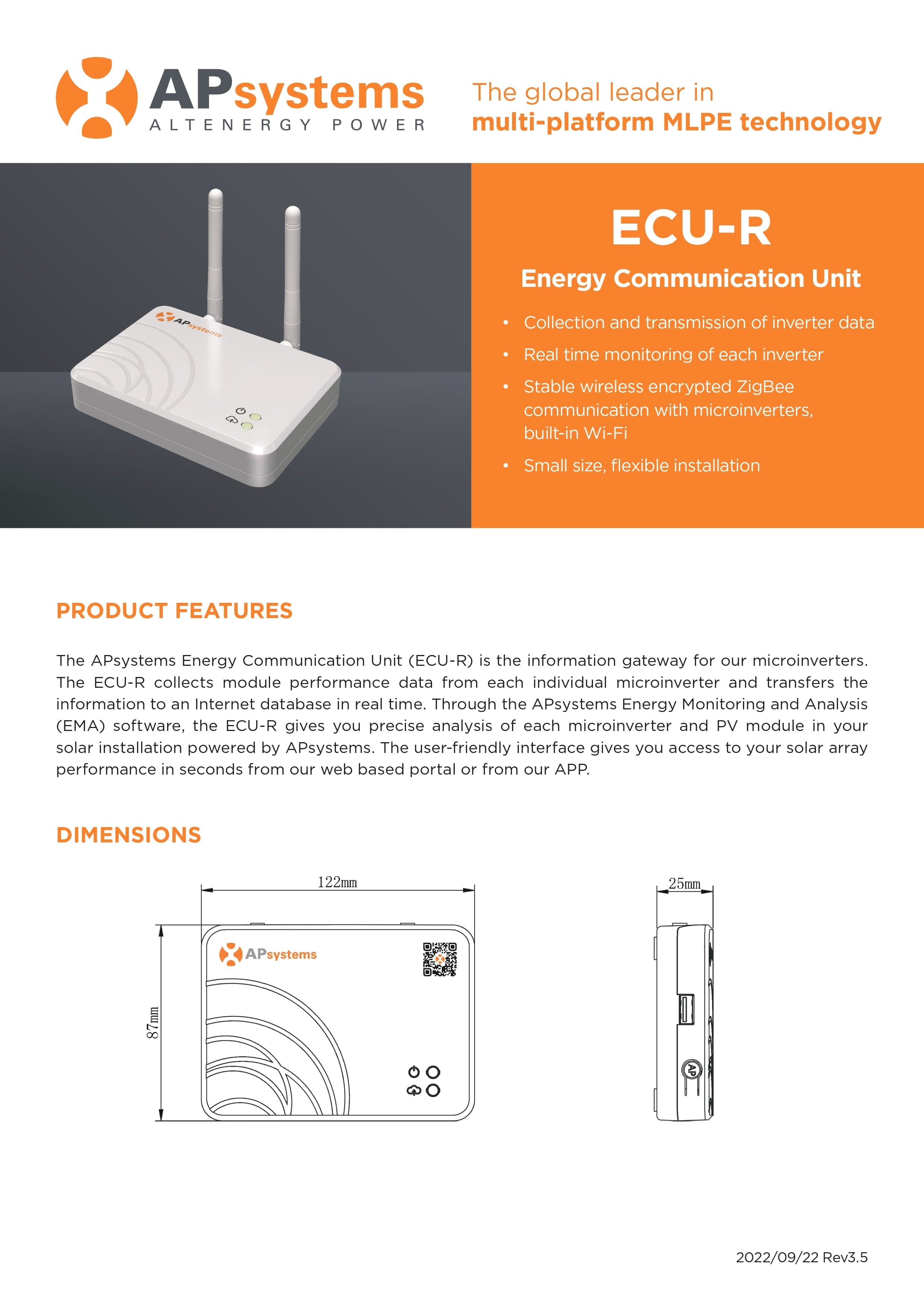 APsystems ECU-R – Anschluss per WLAN oder Netzwerkkabel