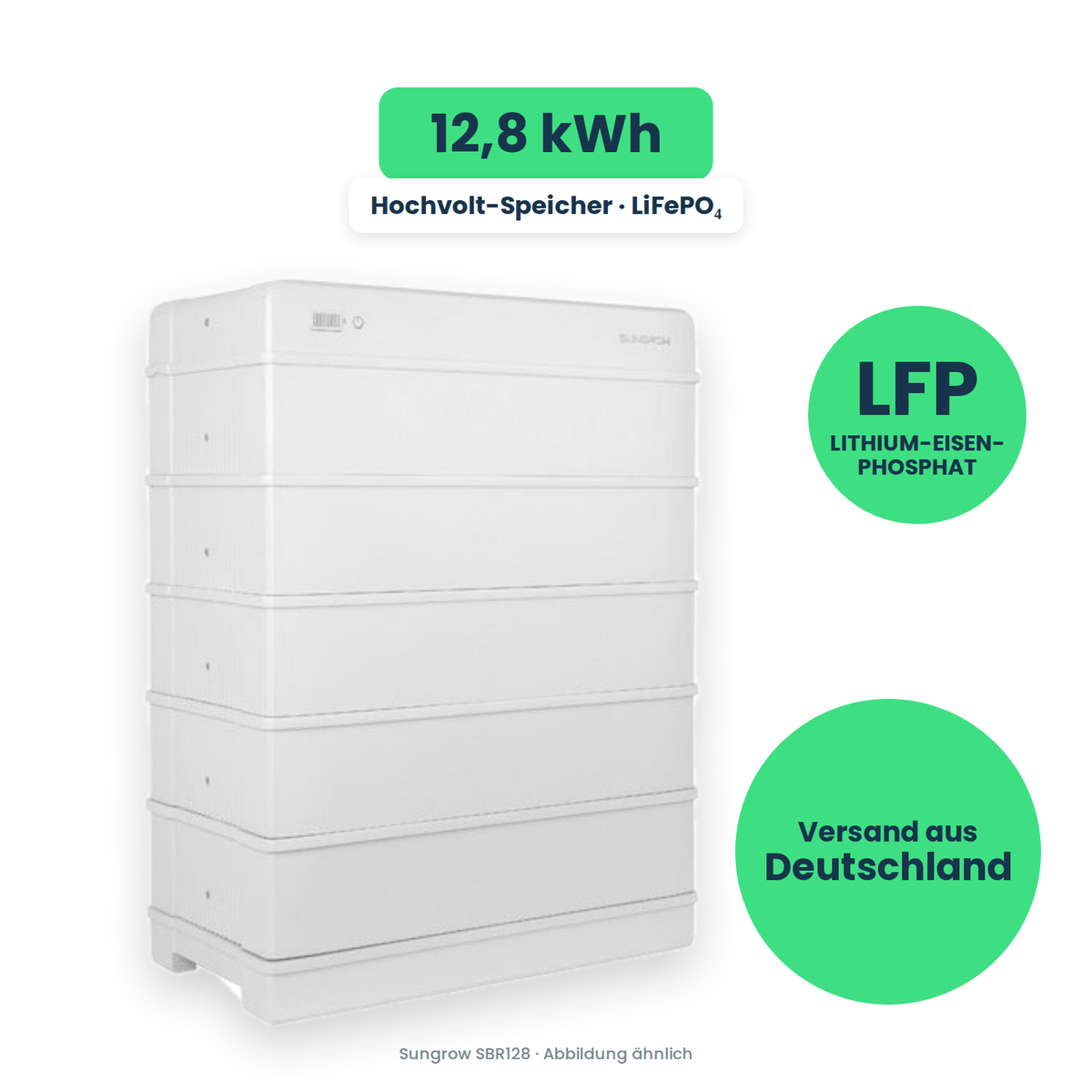 Sungrow SBR128 – Hochvolt-Speicher, freigestellt