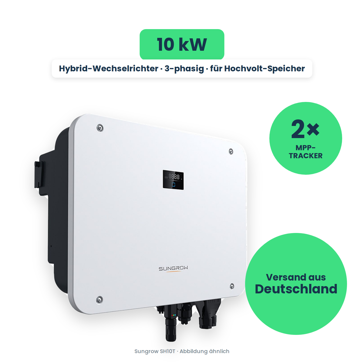 Sungrow SH10T – Hybrid-Wechselrichter, freigestellt