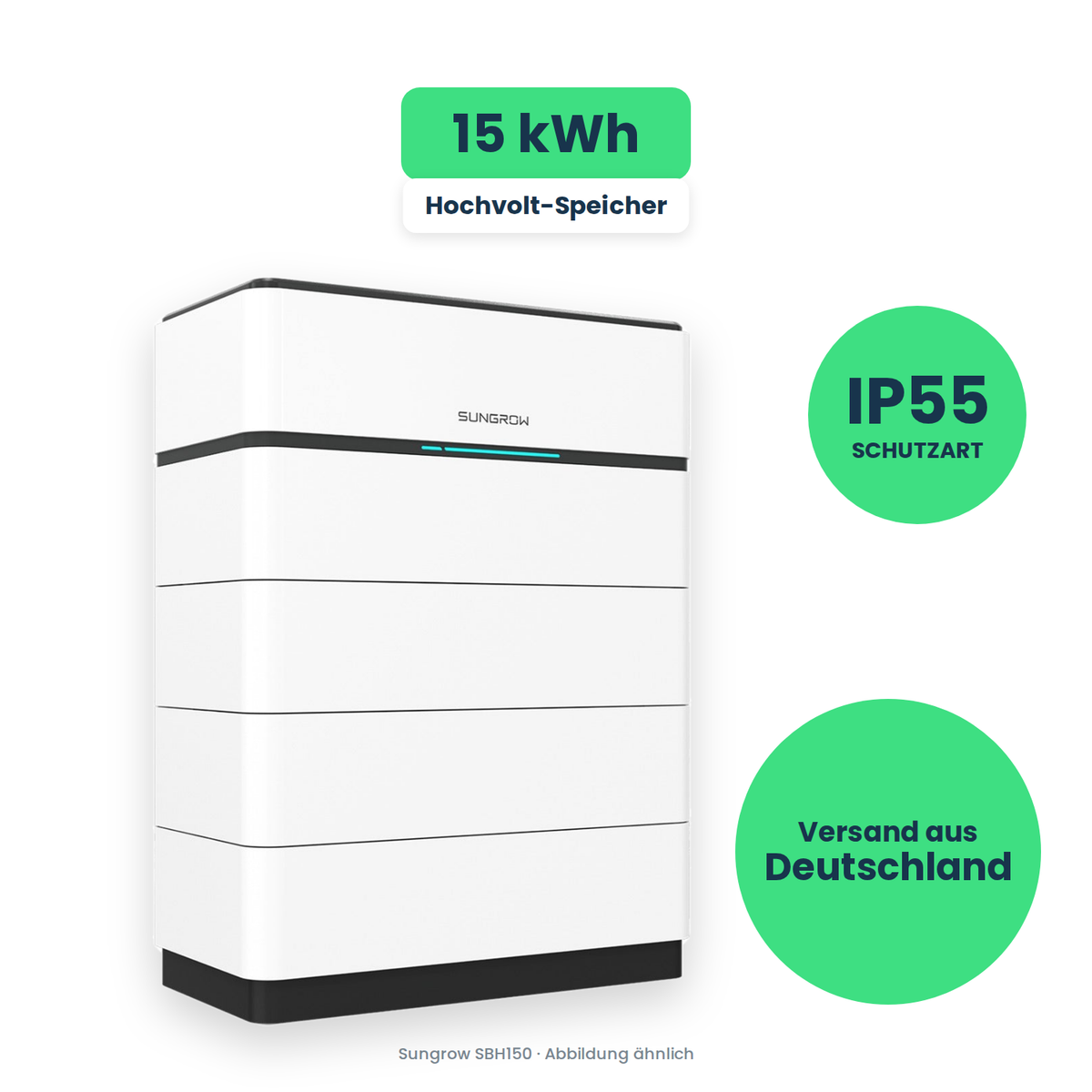 Sungrow SBH150 – Hochvolt-Speicher, freigestellt